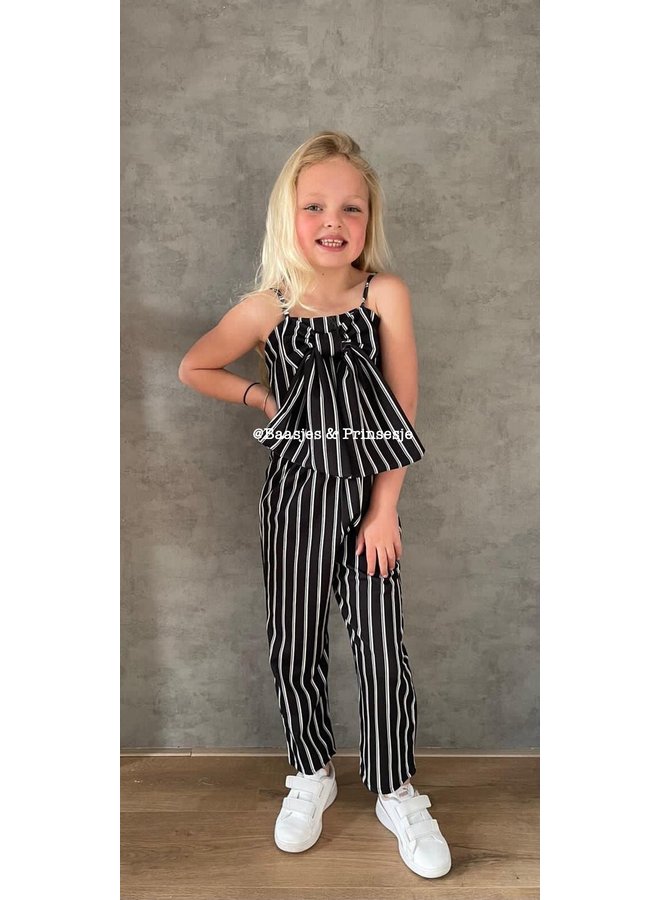 Zwart - ' Valery ' - Meisjes Jumpsuit
