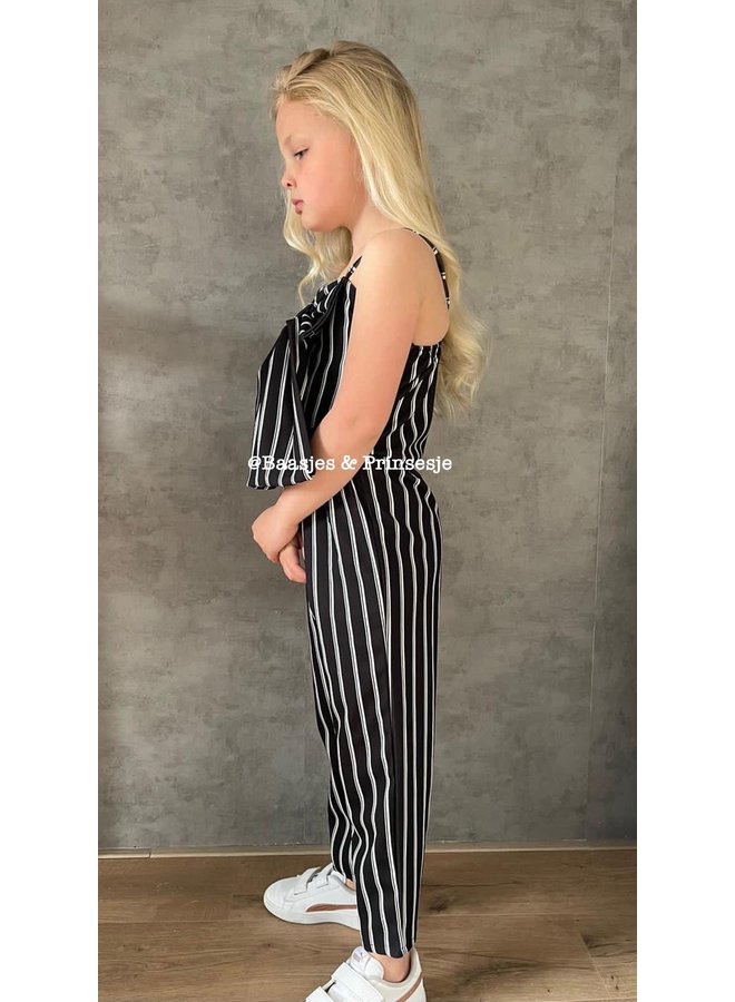 Zwart - ' Valery ' - Meisjes Jumpsuit