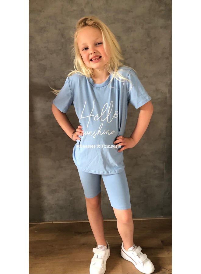 Blauw 'Violet ' - Tweedelige Meisjes Set
