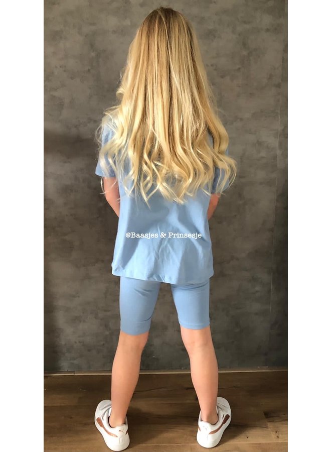 Blauw 'Violet ' - Tweedelige Meisjes Set