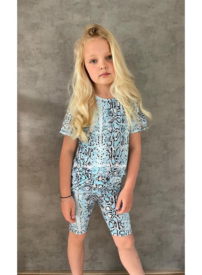 Blauw ' Veera ' - Tweedelige Meisjes Set