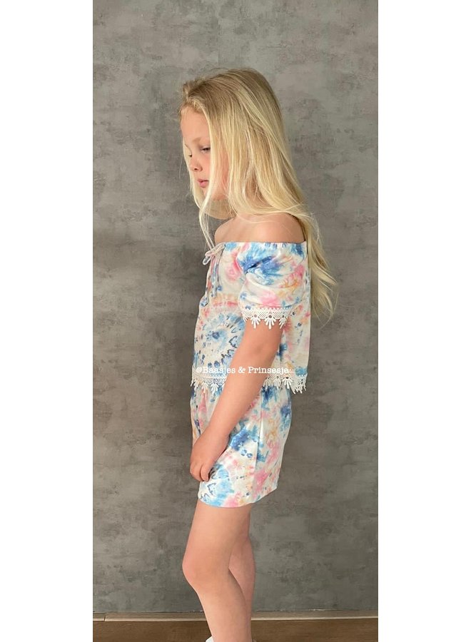 Roze ' Elles ' - Tweedelige Meisjes Set