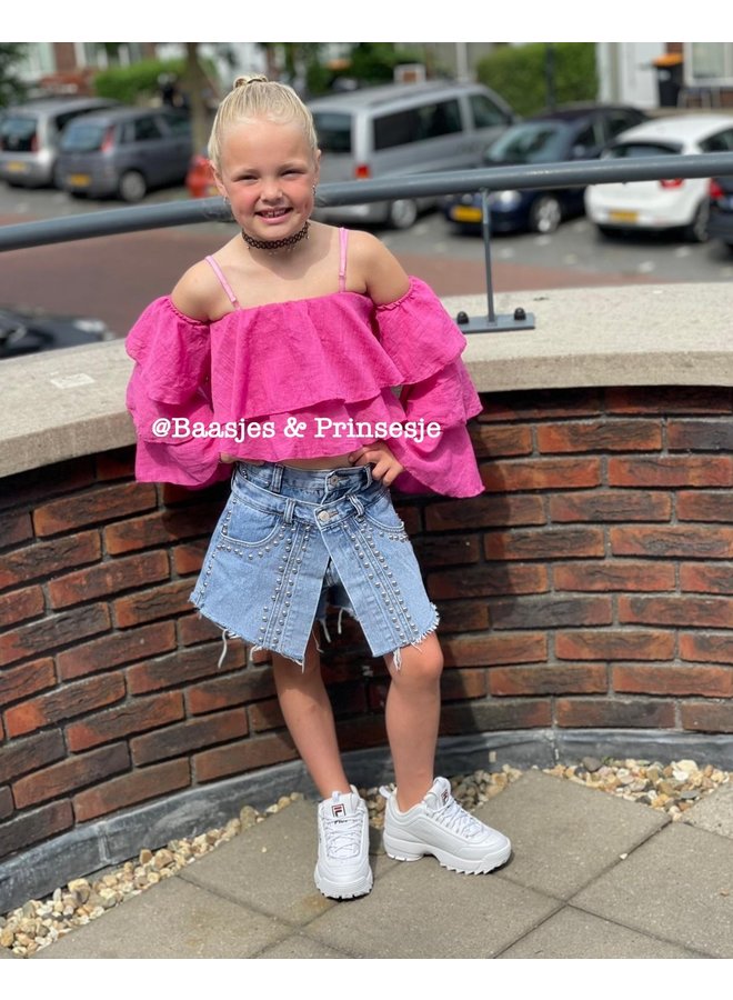 Roze  - 'Sarah' - Meisjes Top