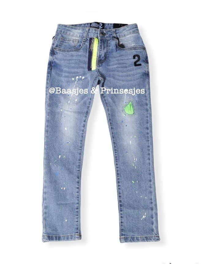Groen- ' Benny '  - Jongens Jeans