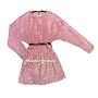 Roze - 'Jenny ' - Meisjes Glitter Dress