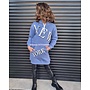 Blauw - 'New York' - Meisjes Jurk