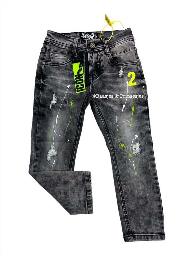Yellow - ' I-Con '  -Jongens Jeans