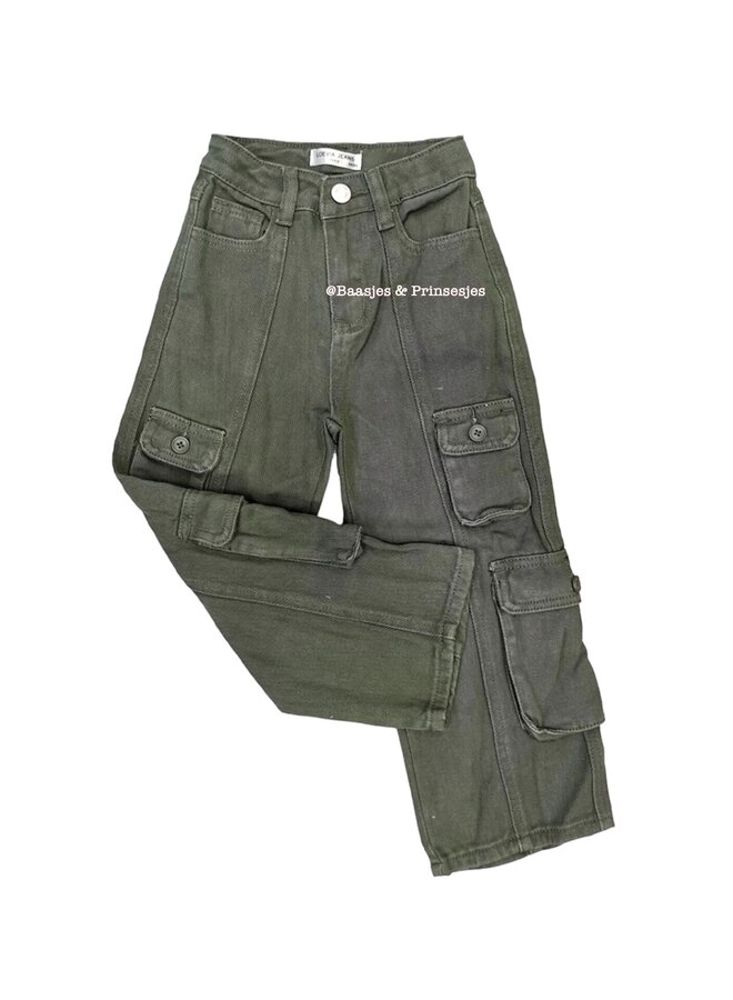 Jeans ‘ Cargo ‘ meisjes broek
