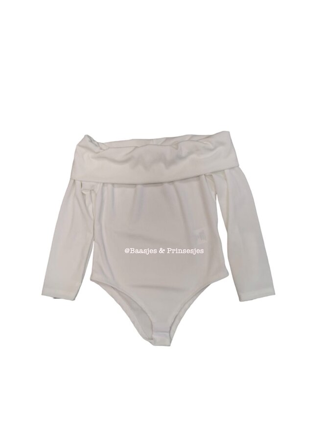 Wit - ' Love ' - Meisjes gebreide trui.