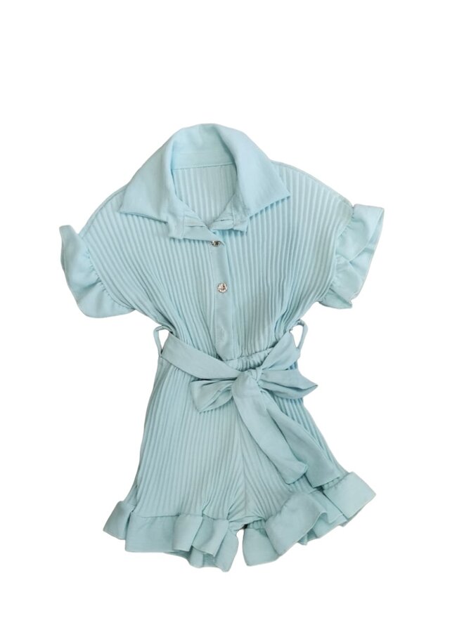 Blauw - ' Lara' - Meisjes Jumpsuit