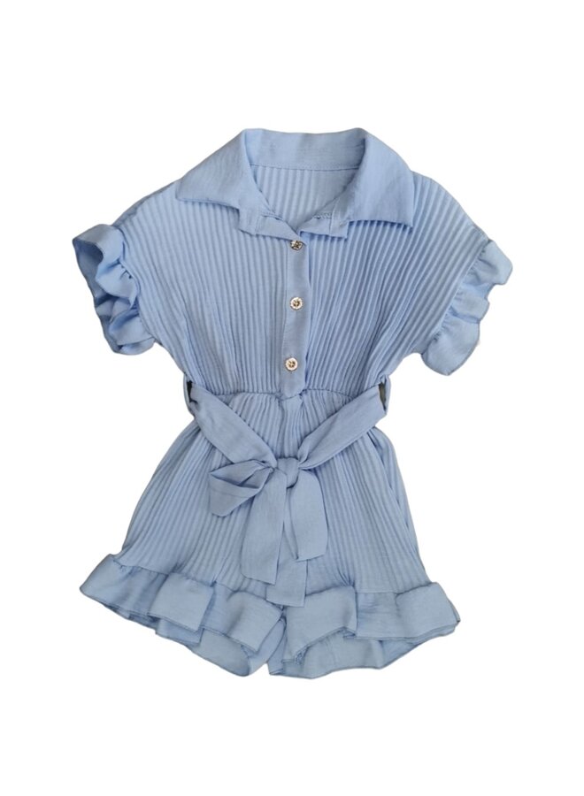 Blauw - ' Lara' - Meisjes Jumpsuit