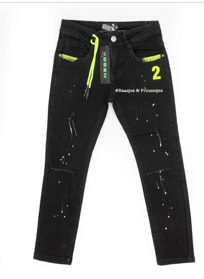 Grijs - 'Rick' - I-con Jongens Jeans