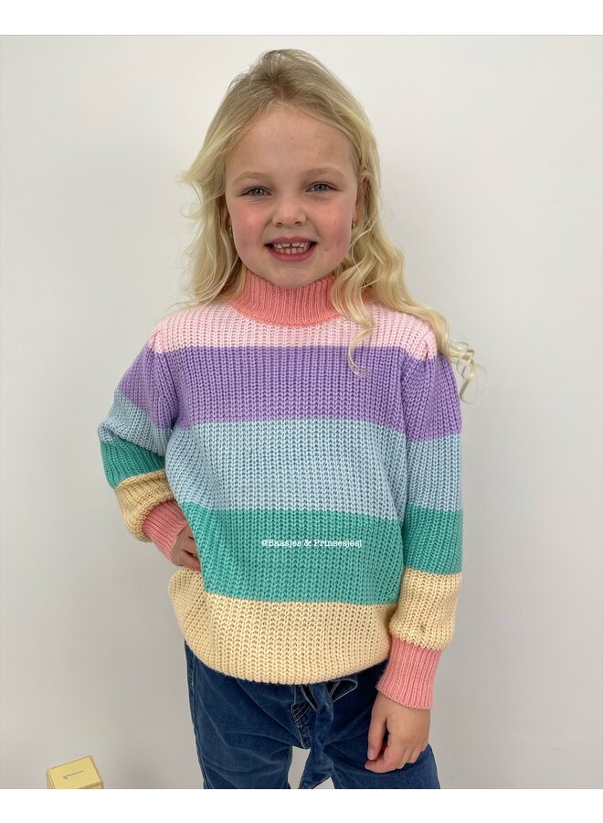 Regenboog - 'MYRTHE' - Rainbow Colors Meisjes Trui