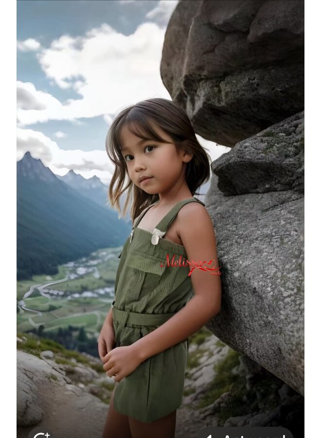 Crème  - ' Valery ' - Meisjes Jumpsuit