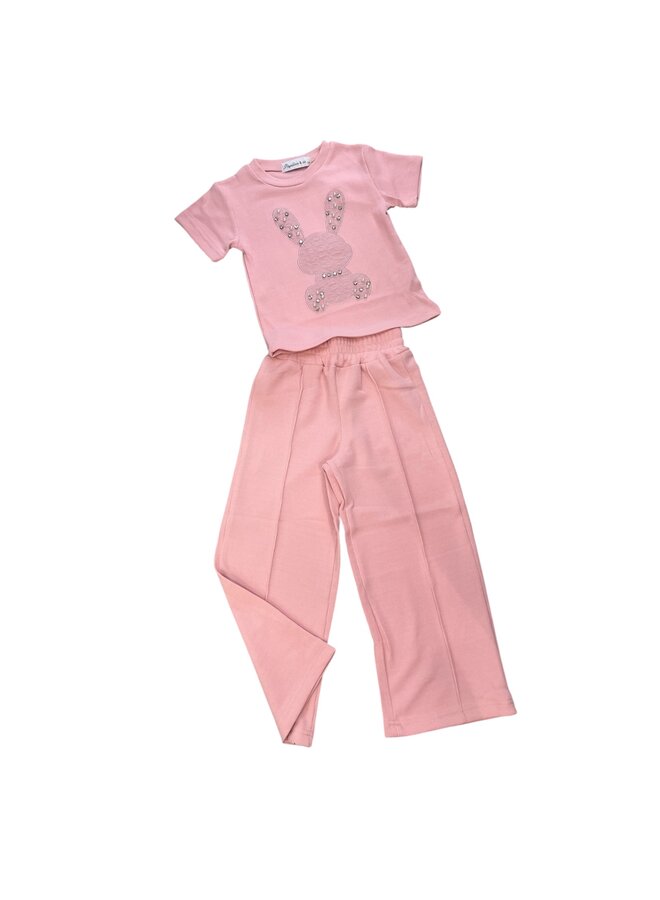 Roze - ‘ Angel ' - Tweedelige Meisjes Set.