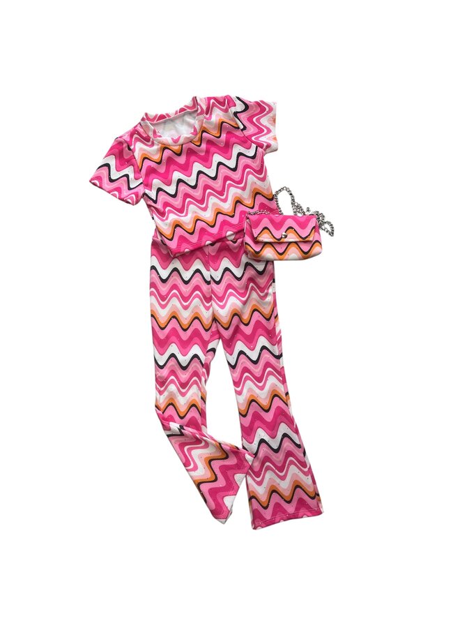 Roze - ‘ Angel ' - Tweedelige Meisjes Set. -