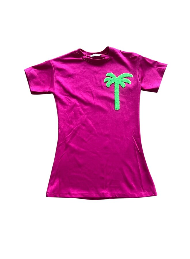 Fucsia - 'Palm ' - Meisjes  Dress