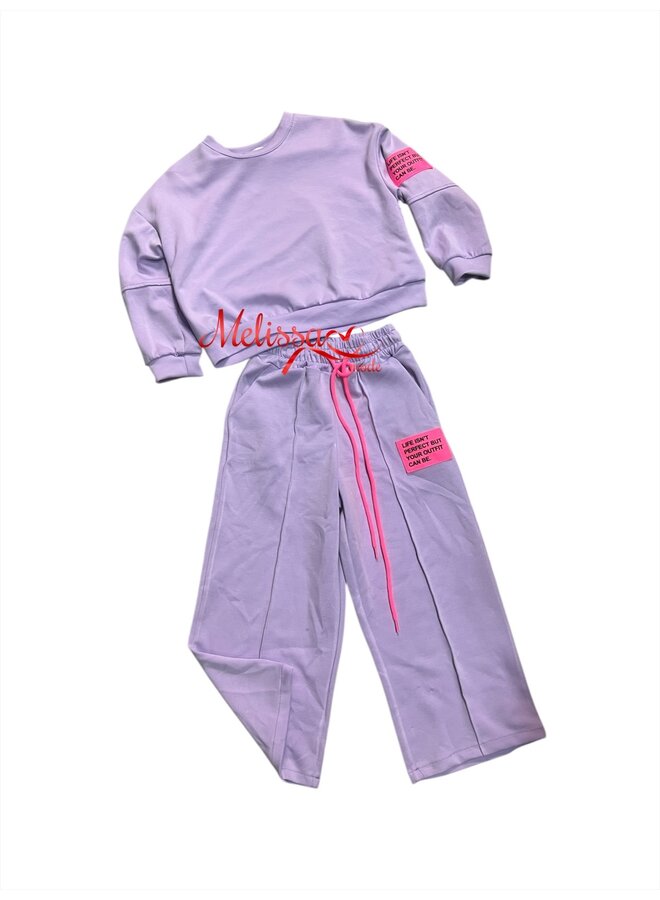 Roze 'Angel' Meisjes setje.