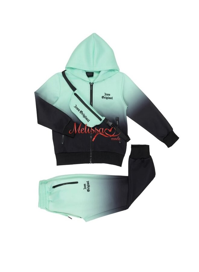 Blauw   - 'Icon ' - Jongens Trainingspak tasje