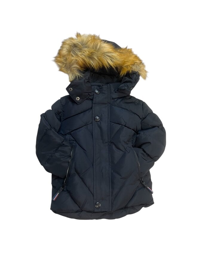 Zwart  - 'Baas' - Baby Winter Jas