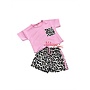 'Tijger' twee delige meisjes setje roze.