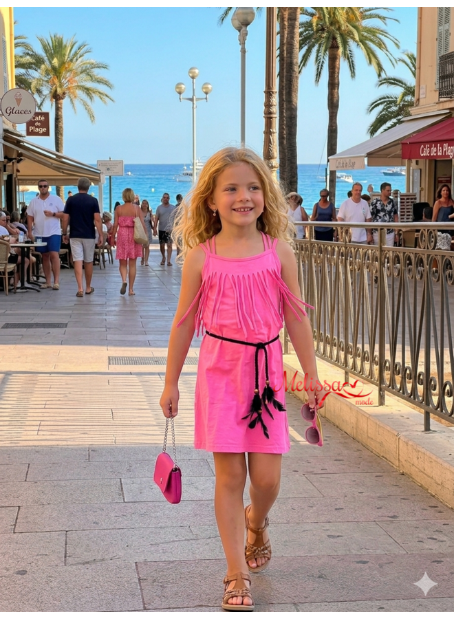 Fuchsia - 'Melody ' - Meisjes Ibiza jurk