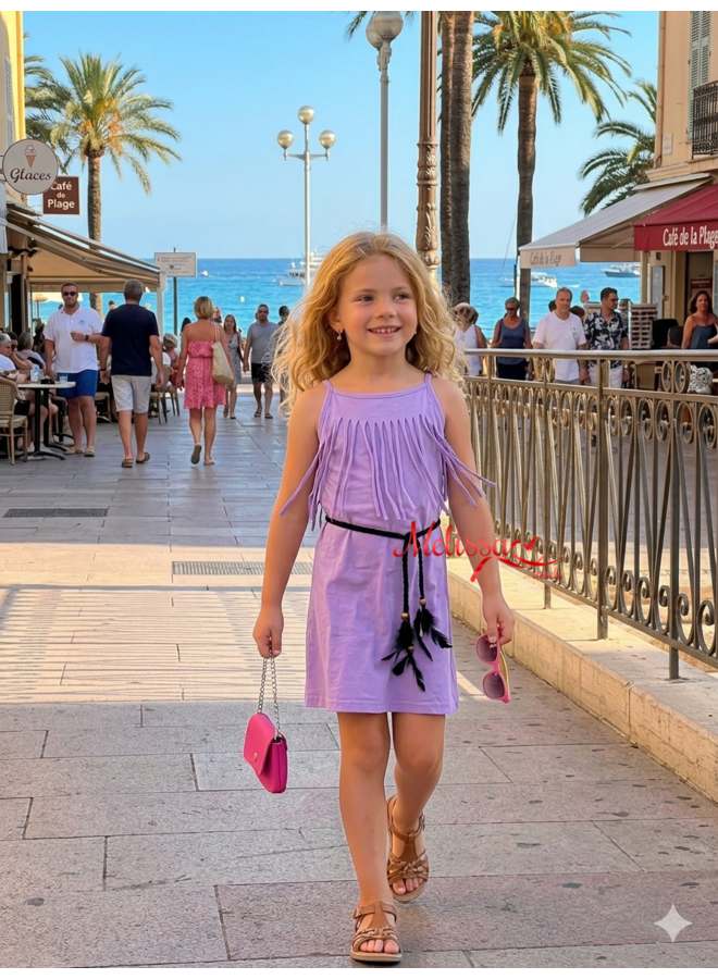 Lila- 'Melody ' - Meisjes Ibiza jurk