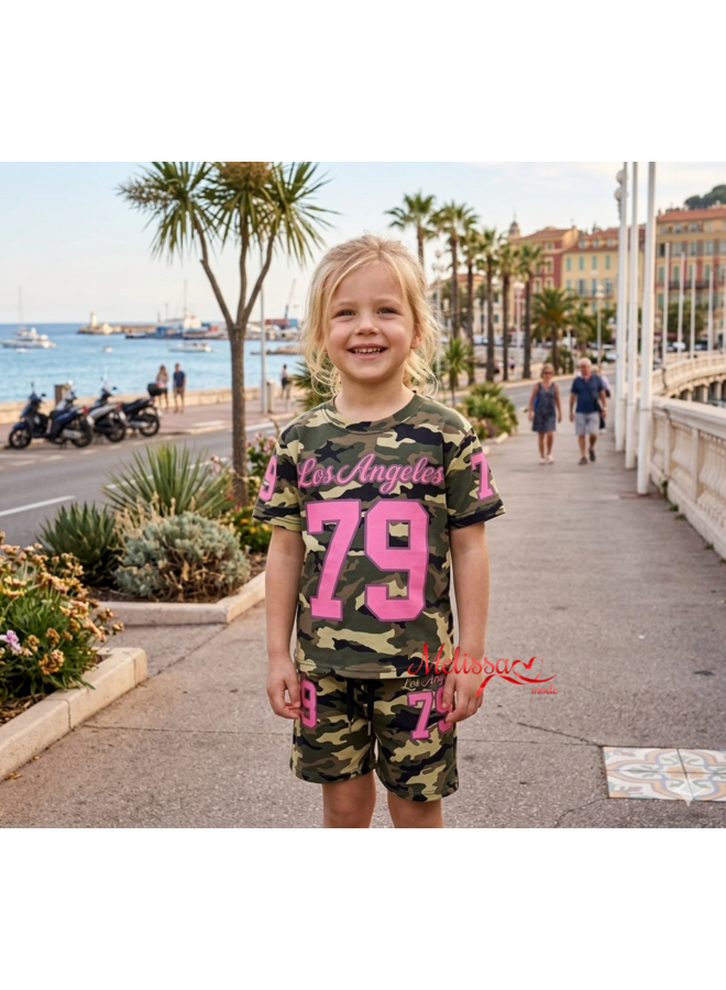 Roze ‘ Army ‘ meisjes setje