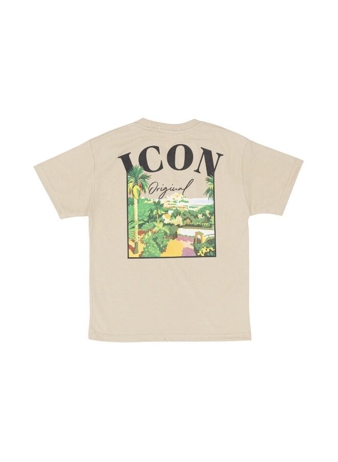 Crème - ' I-Con ' - jongens T-shirt