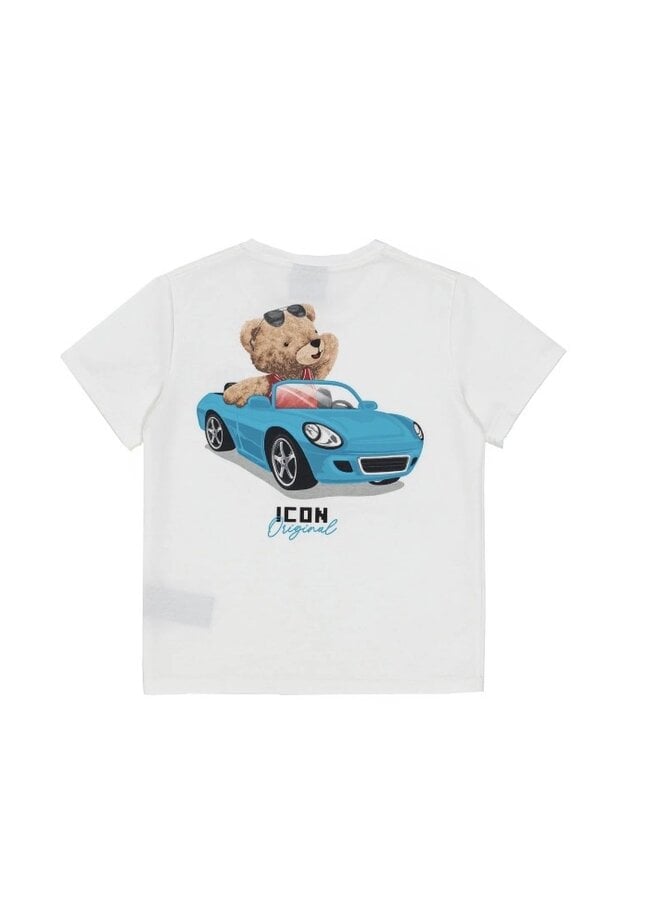 Wit - ' I-Con ' - jongens T-shirt