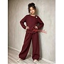 ' Dilara' Twee delige meisjes sets bordo.