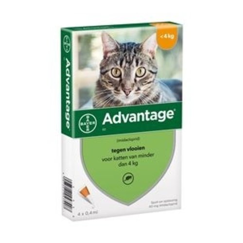 Bayer Advantage Vlooienmiddel - 40mg Bayer Advantage Vlooienmiddel - 40mg