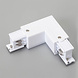 LEDWINKEL-Online LED Track Rail system corner connector white LEDWINKEL-Online LED Track Rail system corner connector white