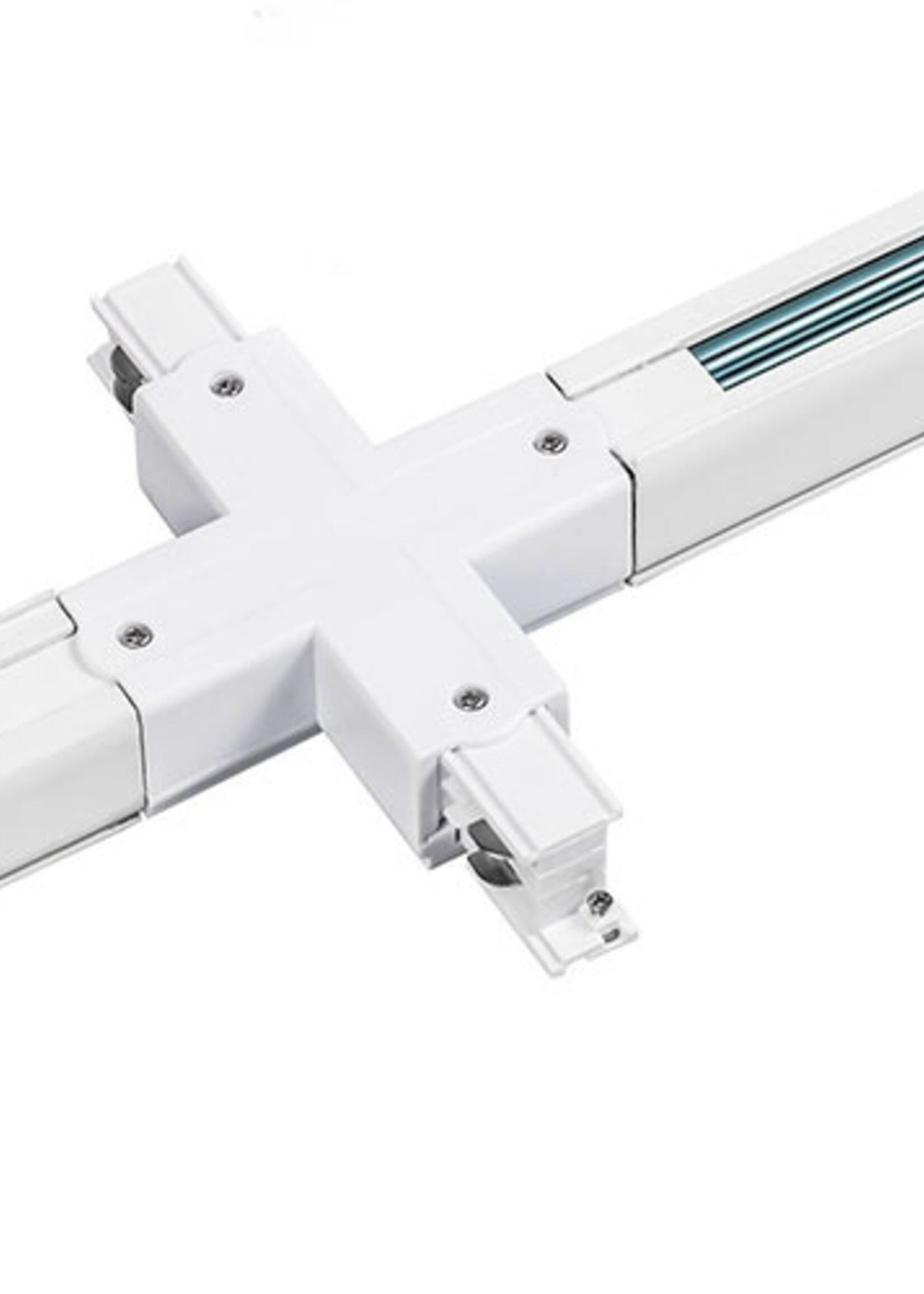 LEDWINKEL-Online LED Track Rail system cross-over connector white