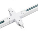 LEDWINKEL-Online LED Track Rail system cross-over connector white LEDWINKEL-Online LED Track Rail system cross-over connector white