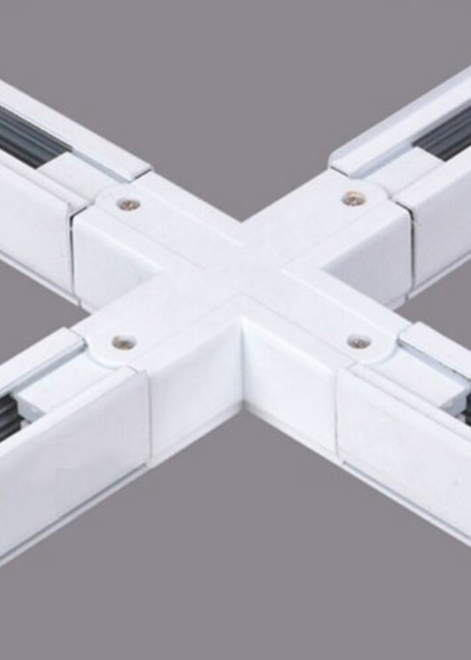 LEDWINKEL-Online LED Track Rail system cross-over connector white