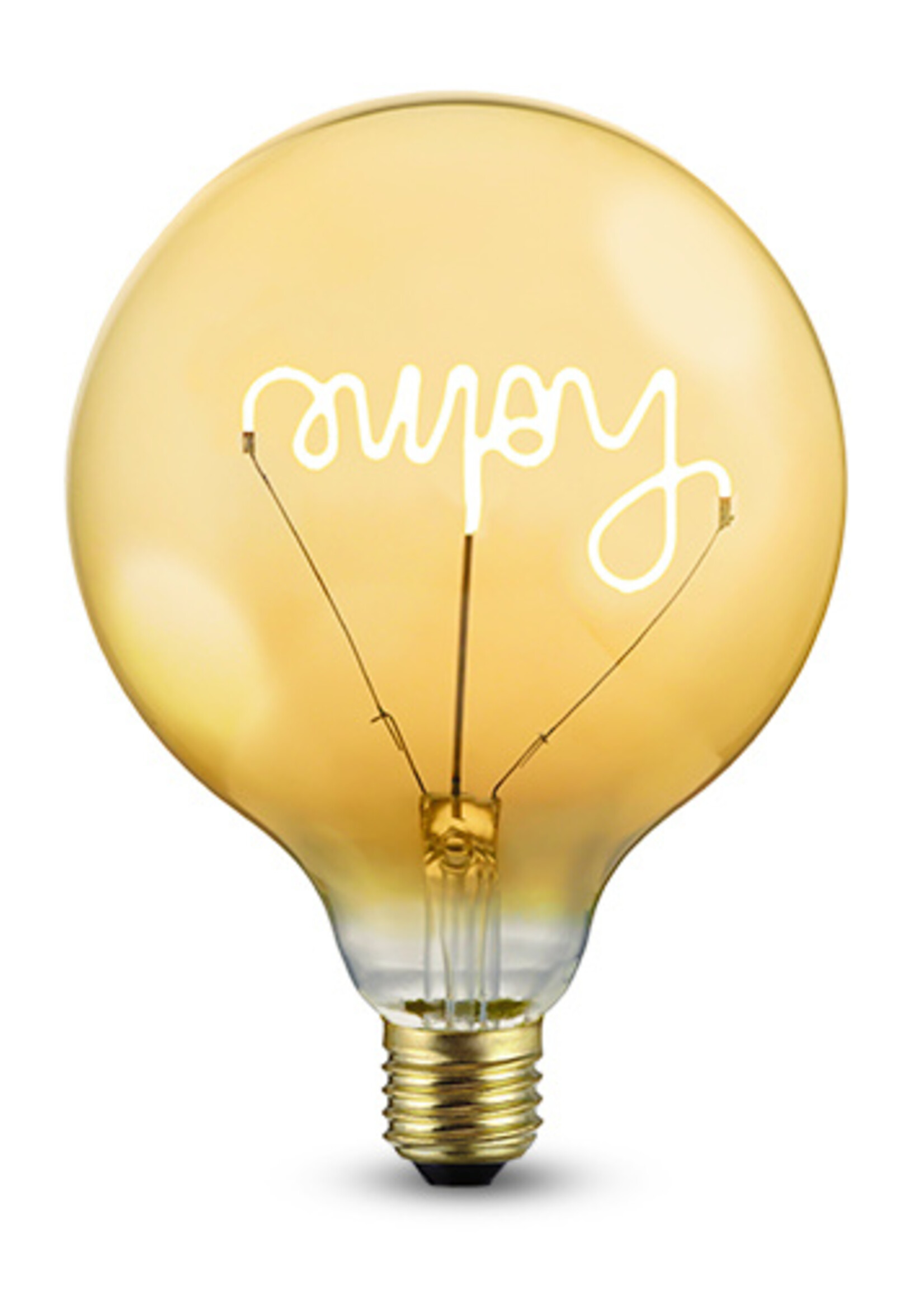 LEDWINKEL-Online E27 LED Lamp filament G125 Home 2.5W 2100K amber dimbaar