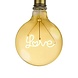 LEDWINKEL-Online E27 LED Lamp filament G125 Love 2.5W 2100K amber dimbaar LEDWINKEL-Online E27 LED Lamp filament G125 Love 2.5W 2100K amber dimbaar