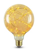 LEDWINKEL-Online E27 LED Lamp filament G125 koperdraad 1.5W 2100K amber