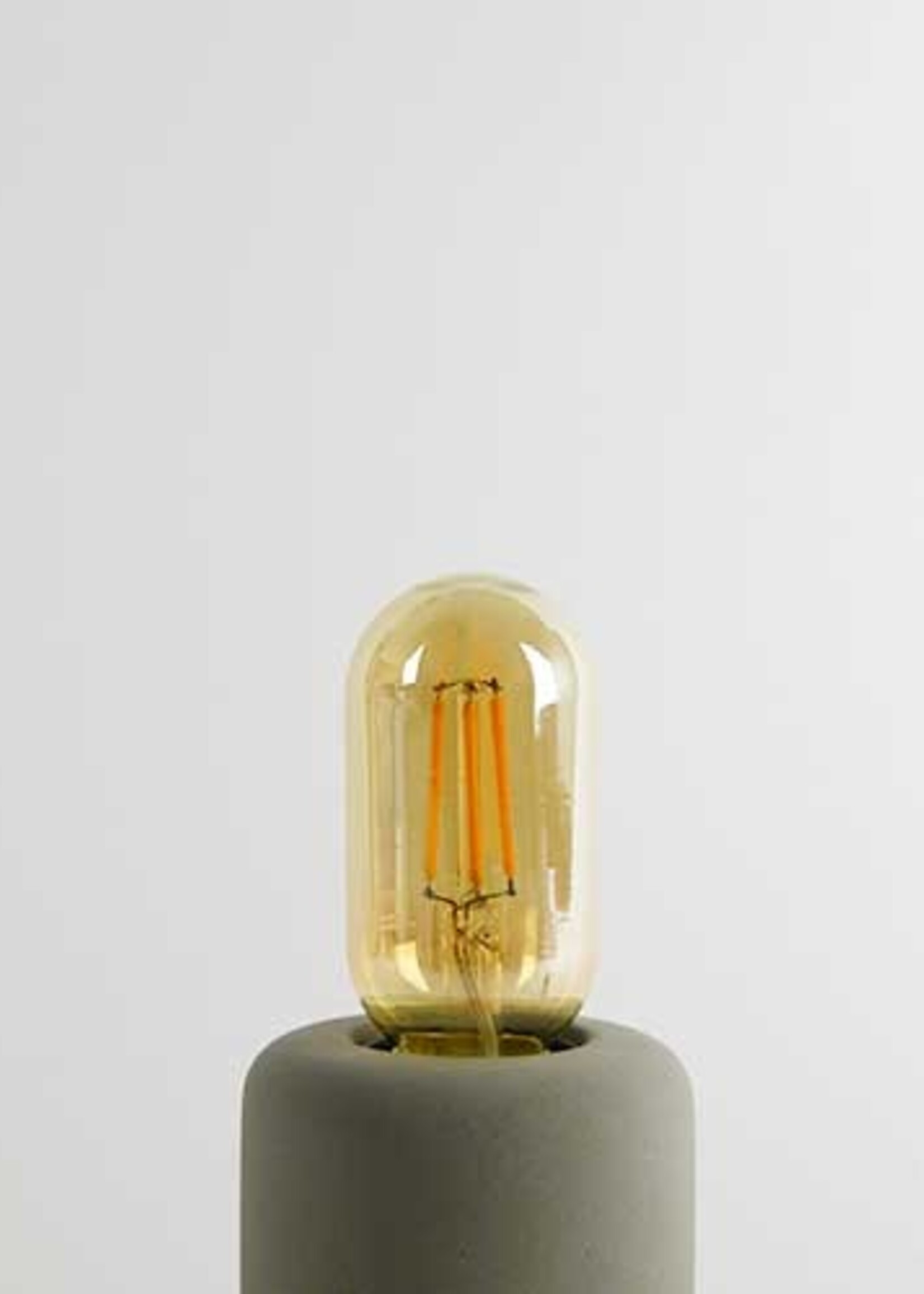 LEDWINKEL-Online E27 LED Lamp filament T45 buis 4W 2200K amber dimbaar