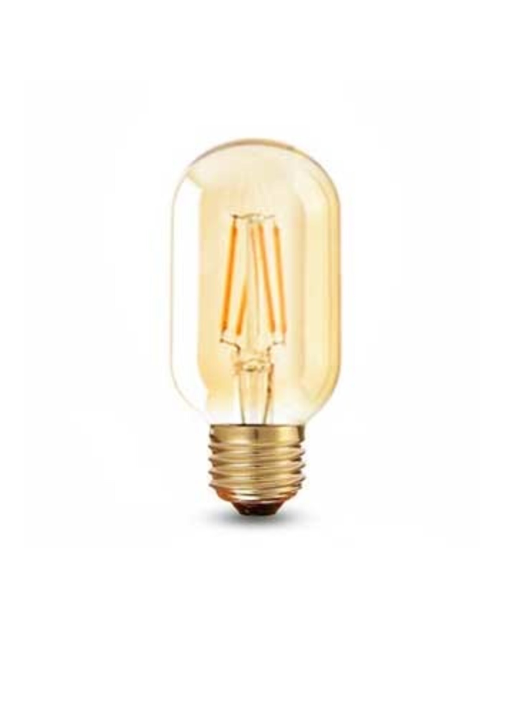 LEDWINKEL-Online E27 LED Lamp filament T45 buis 4W 2200K amber dimbaar