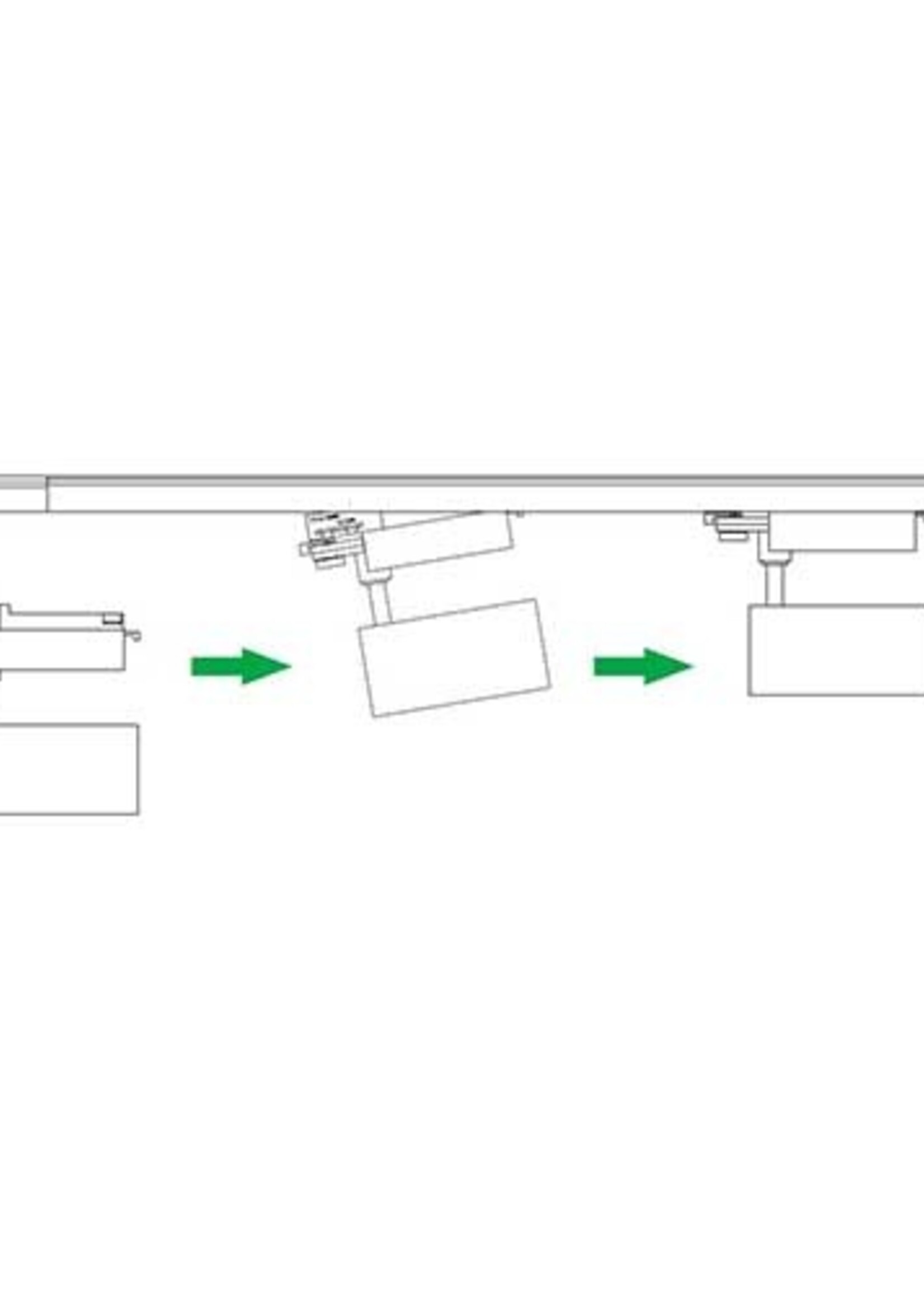 LEDWINKEL-Online LED Railspot 3 fase wit 30W