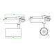 LEDWINKEL-Online LED Track Light Head 3 phase black 30W LEDWINKEL-Online LED Track Light Head 3 phase black 30W