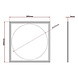 LEDWINKEL-Online LED Panel with round light plate ⌀60x60 cm 36W LEDWINKEL-Online LED Panel with round light plate ⌀60x60 cm 36W