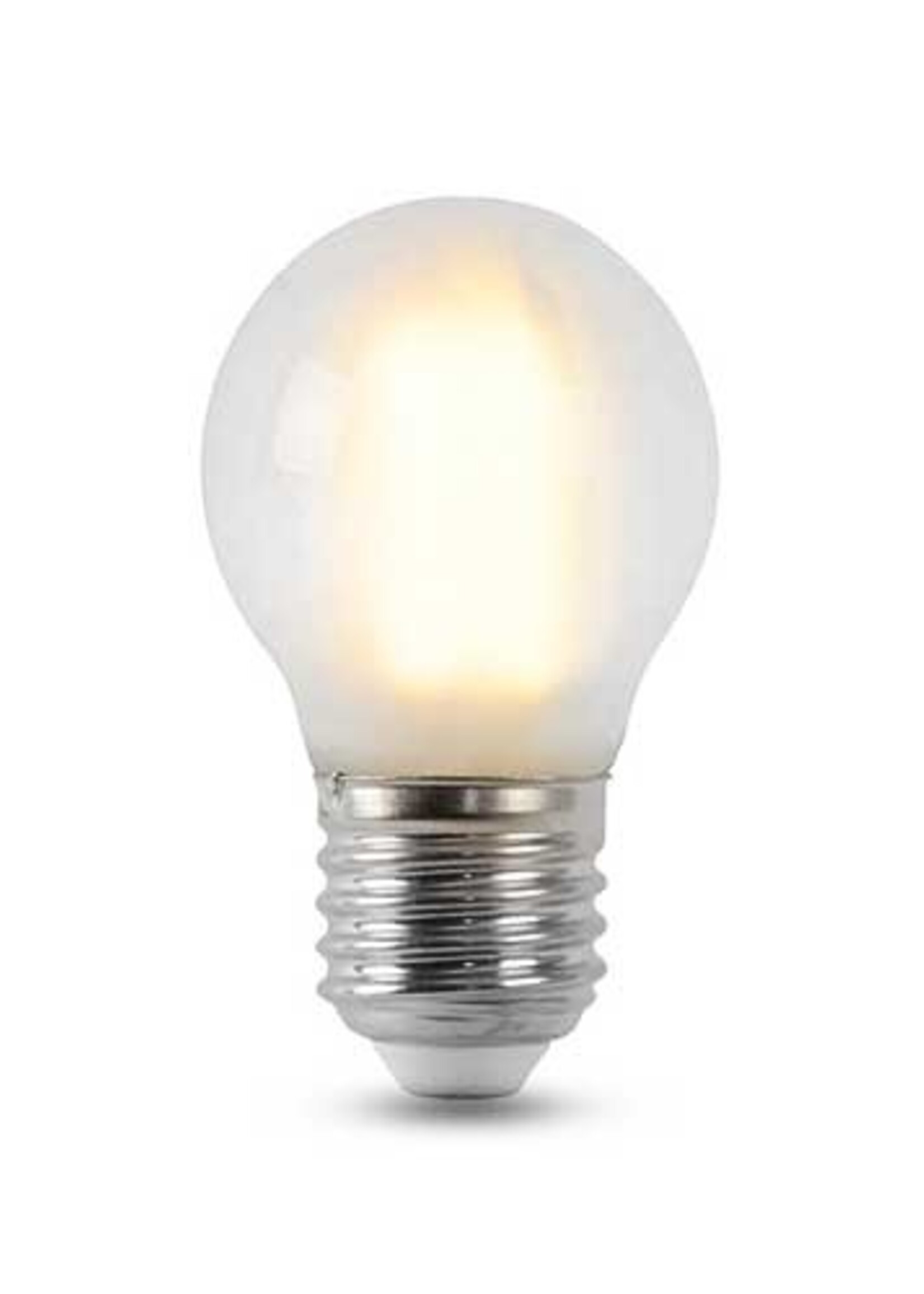 LEDWINKEL-Online E27 LED Lamp filament P45 5W 2600K frosted dimbaar