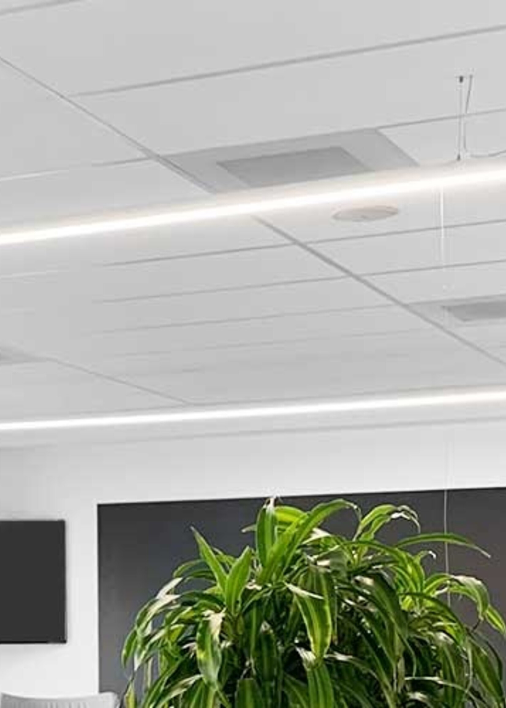 LEDWINKEL-Online Hangende LED Lichtbalk linear 60cm 18W 3000K zwart
