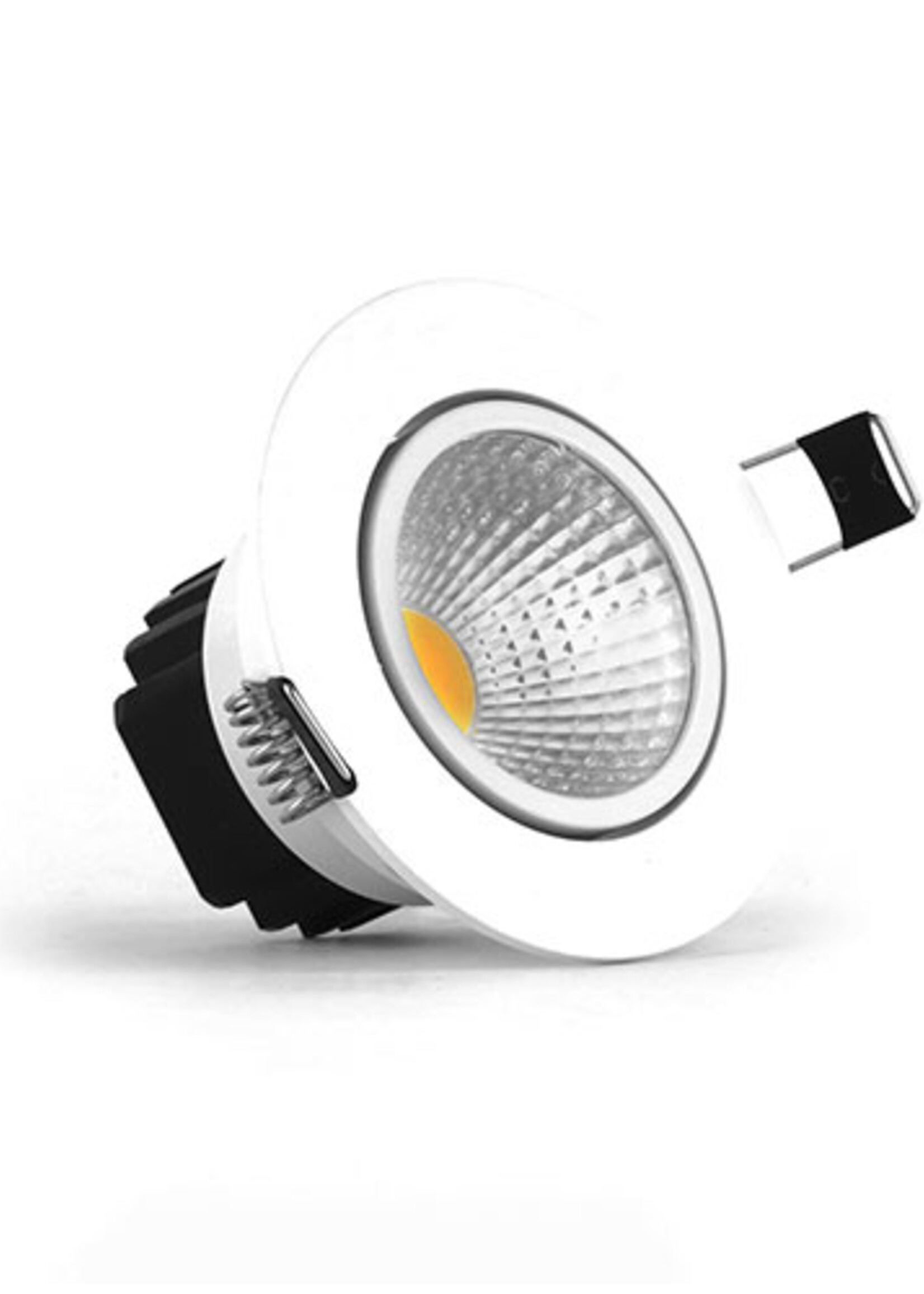 LEDWINKEL-Online LED Inbouwspot 5W ⌀85mm dimbaar kantelbaar