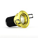 SOLISTECH Gouden LED Inbouwspot 5W 3000K warm wit ⌀70mm kantelbaar SOLISTECH Gouden LED Inbouwspot 5W 3000K warm wit ⌀70mm kantelbaar