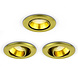 SOLISTECH Gouden LED Inbouwspot 5W 3000K warm wit ⌀70mm kantelbaar SOLISTECH Gouden LED Inbouwspot 5W 3000K warm wit ⌀70mm kantelbaar