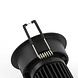 SOLISTECH Zwarte LED Inbouwspot 5W 3000K warm wit ⌀70mm kantelbaar SOLISTECH Zwarte LED Inbouwspot 5W 3000K warm wit ⌀70mm kantelbaar